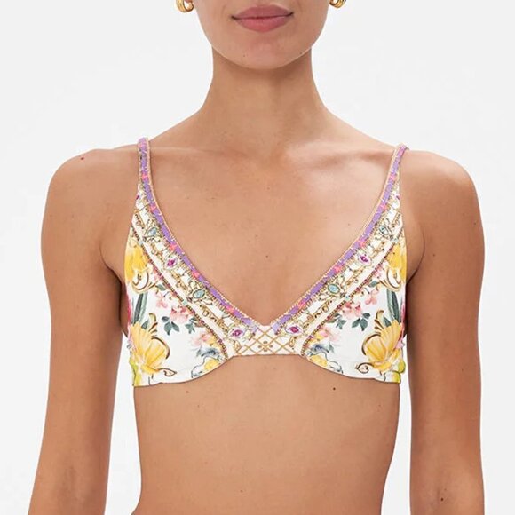 Camilla "Destiny Calling" Underwire Swimsuit Triangle Bikini Top, Multicolor - Picture 1 of 4